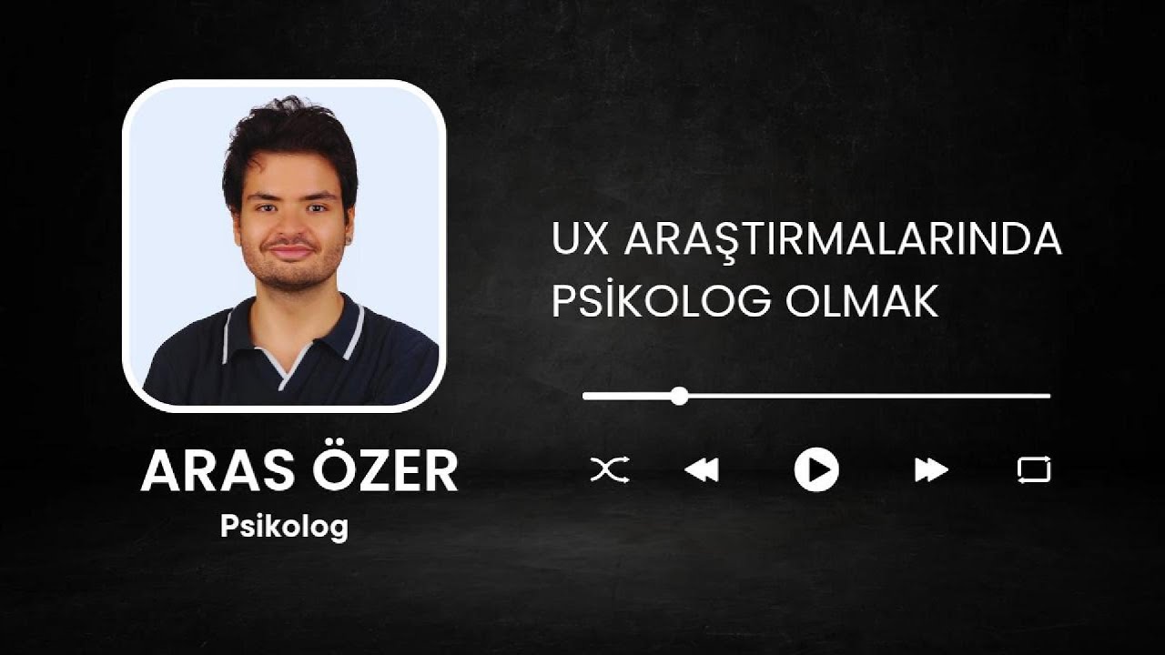 UX Araştırmalarında Psikolog Olmak - Psk. Aras Özer | GPM Podcast Ofisi