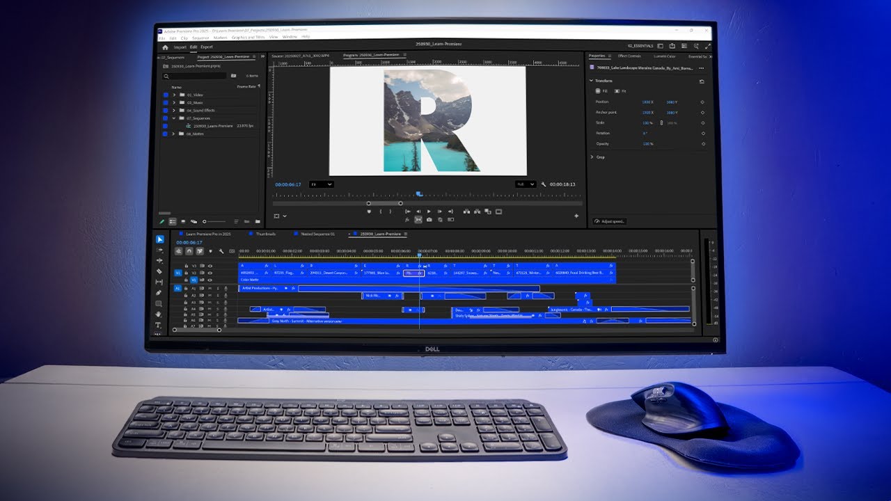 Premiere Pro Crash Course 2025 EVERY Beginner Needs