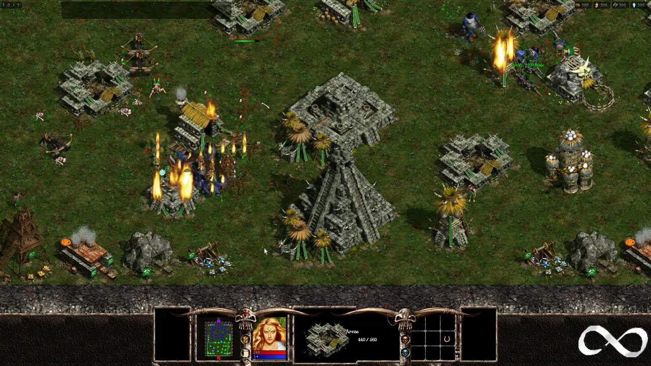 Warlords Battlecry III, AI Battle, Minotaur vs Orc