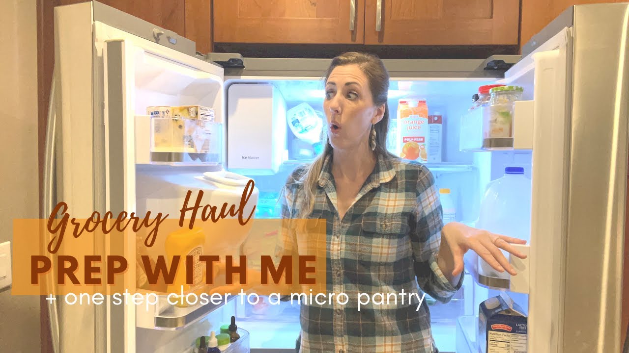 Once-a-Month Grocery Haul PREP with Me || Filling, cleaning, & one step closer to a micro pantry