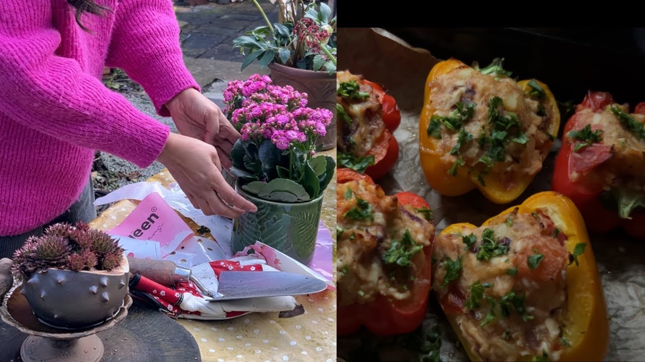 A Sunny Day Between Kitchen & Garden 🪴 | slow cooking &Tea | Silent Colour 