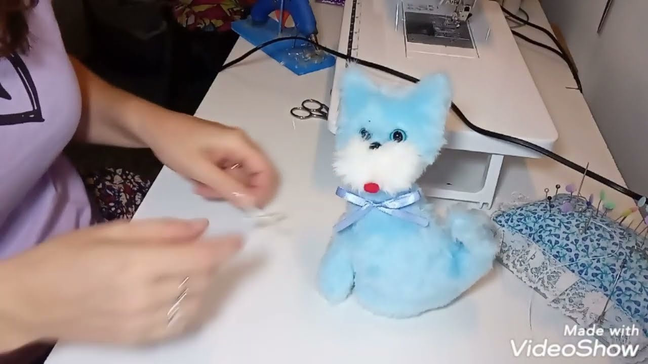 Cómo hacer gato de peluche, fácil con moldes