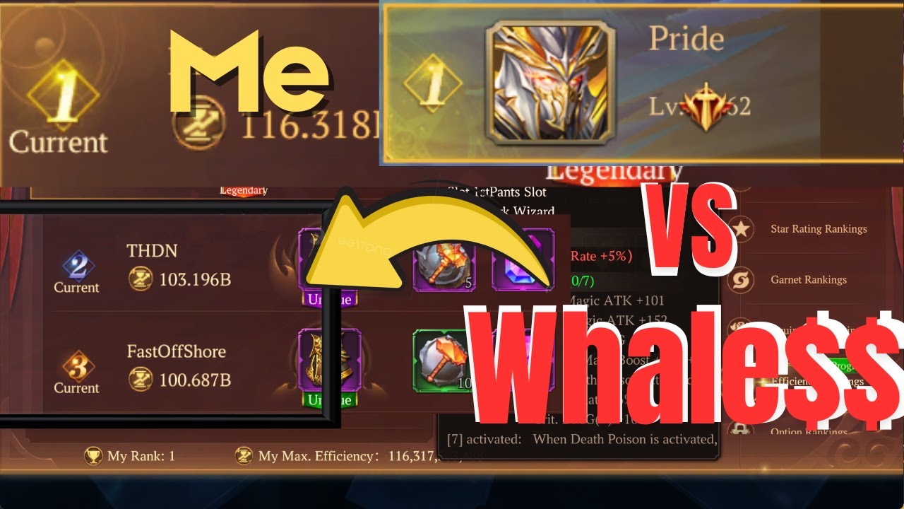 Top 1 in MU Dark Epoch… Without Whaling | Not spending 