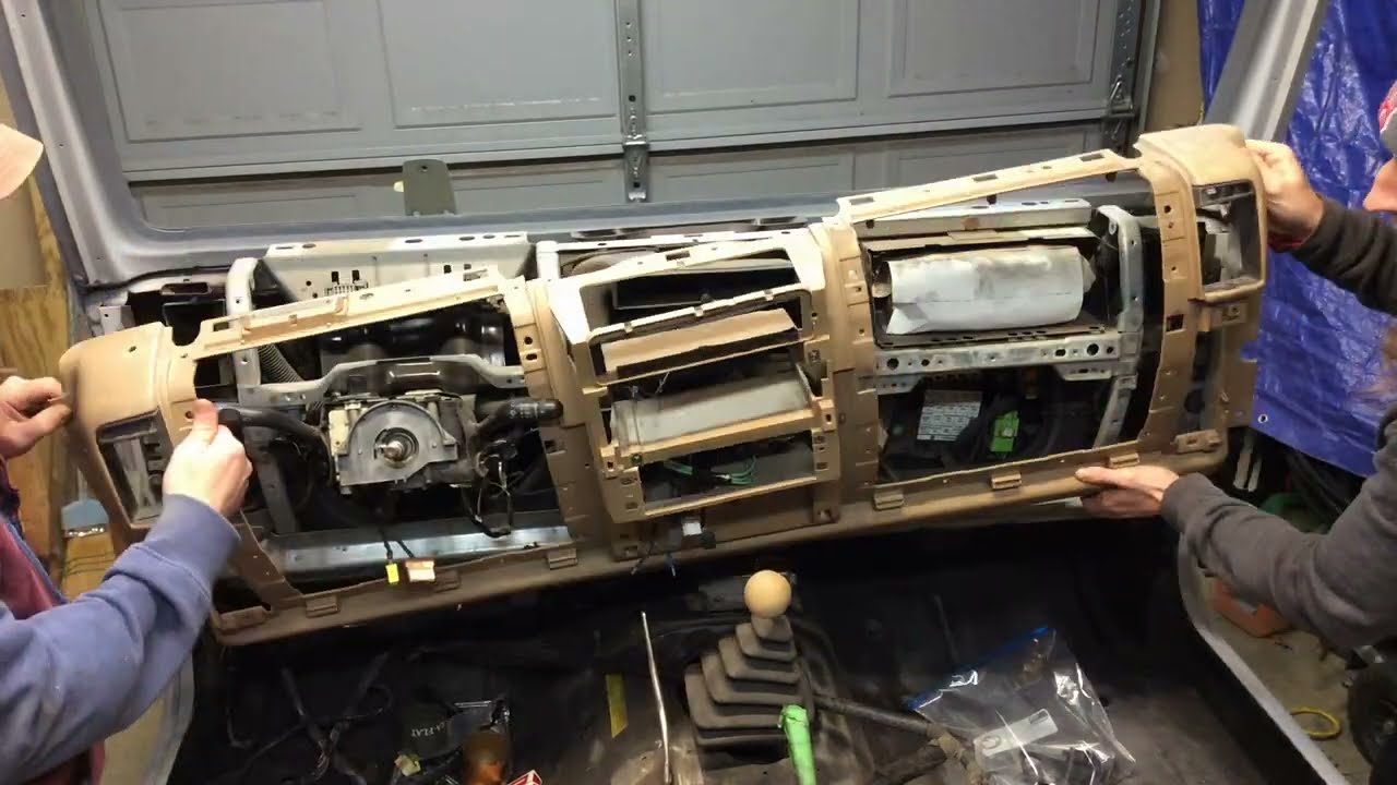 JeepTJ wrangler Dash Pad Removal with out metal frame