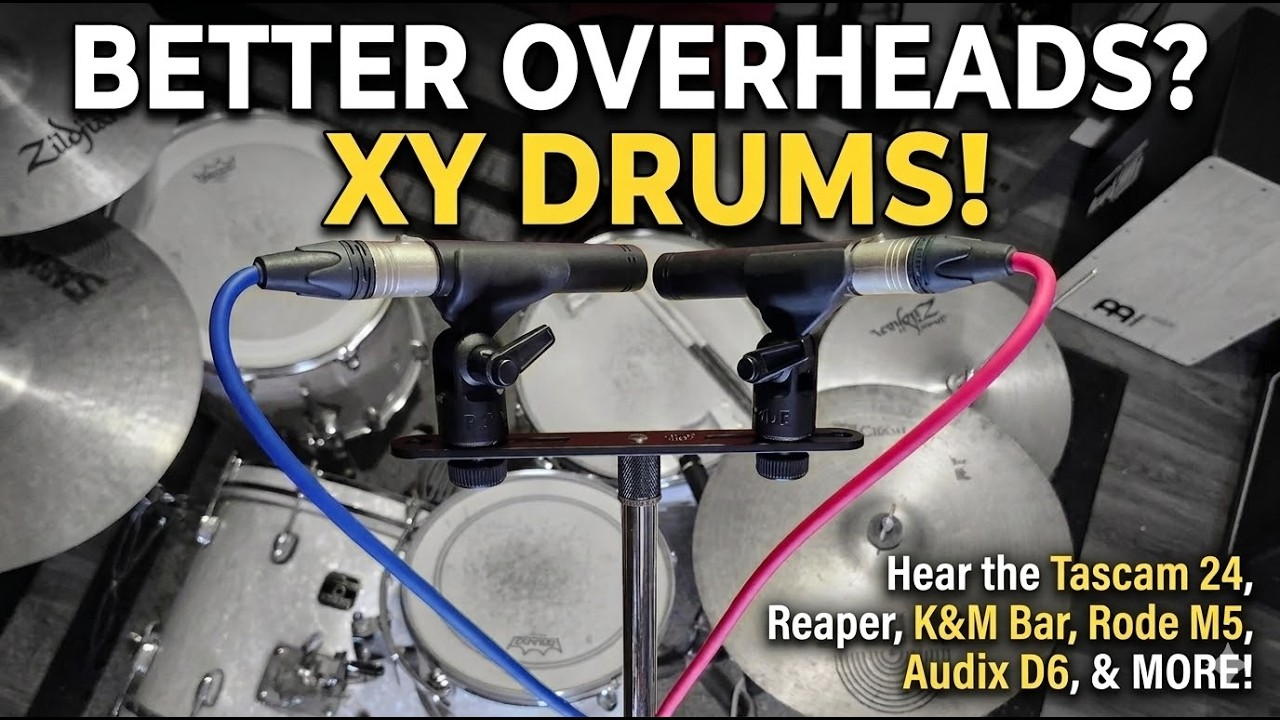 X/Y Drum Overheads in a Small Room (Gretsch Catalina Club Jazz Kit Test)