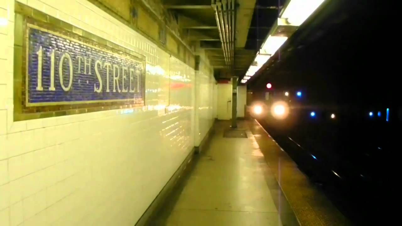 IRT R142/A (4) (5) (6) Local trains with extras at East 110th Street