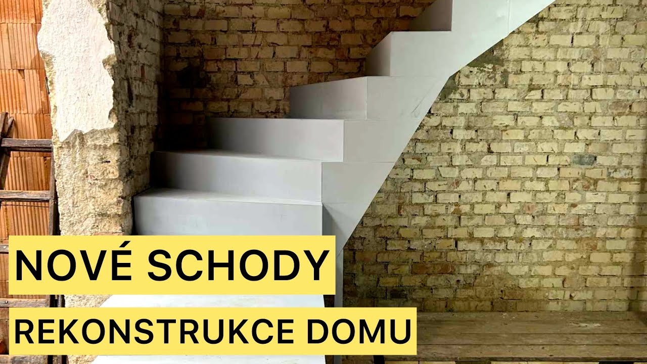 🔧 Mont&aacute;ž plechov&eacute;ho schodi&scaron;tě | Jak mi přivezli a namontovali nov&eacute; schody! Rekonstrukce domu