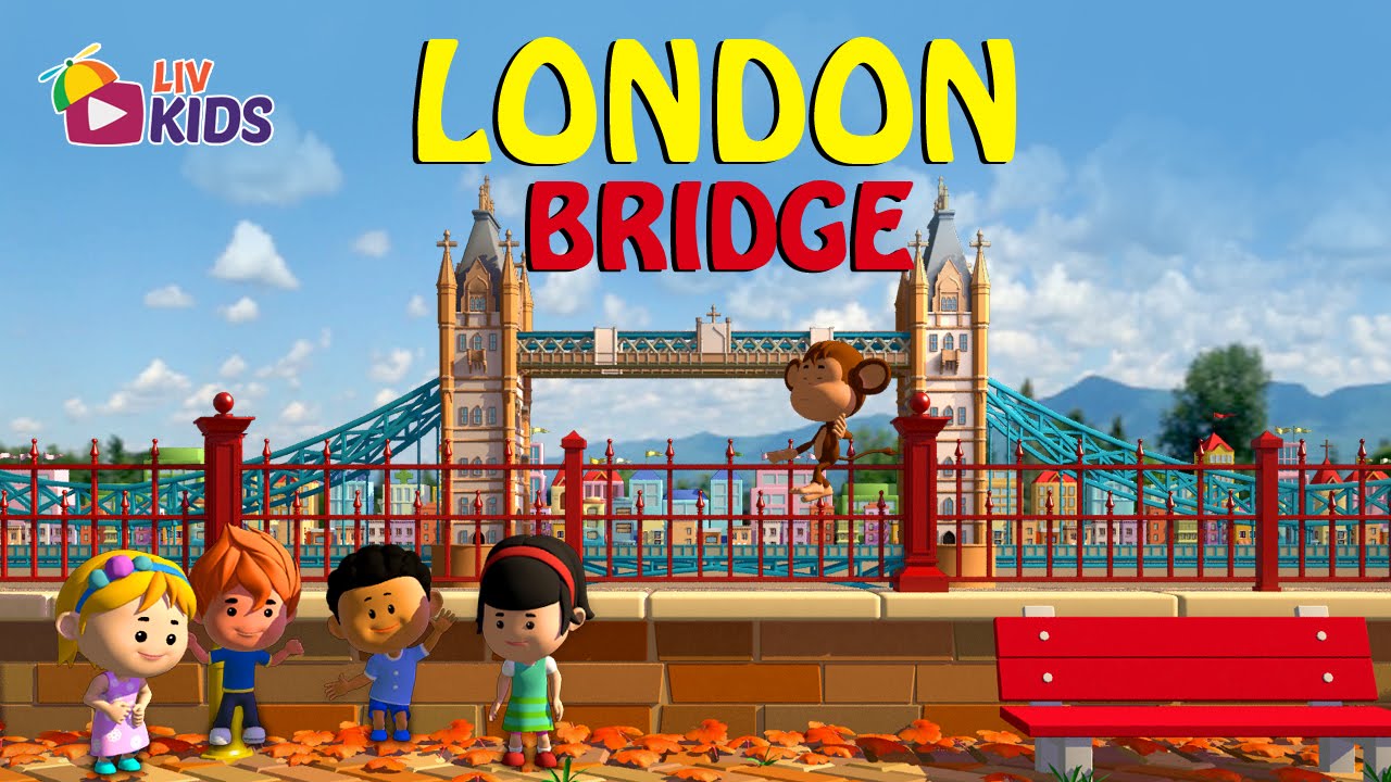 London Bridge Is Falling Down with Lyrics | LIV Kids Nursery Rhymes and Songs | HD
