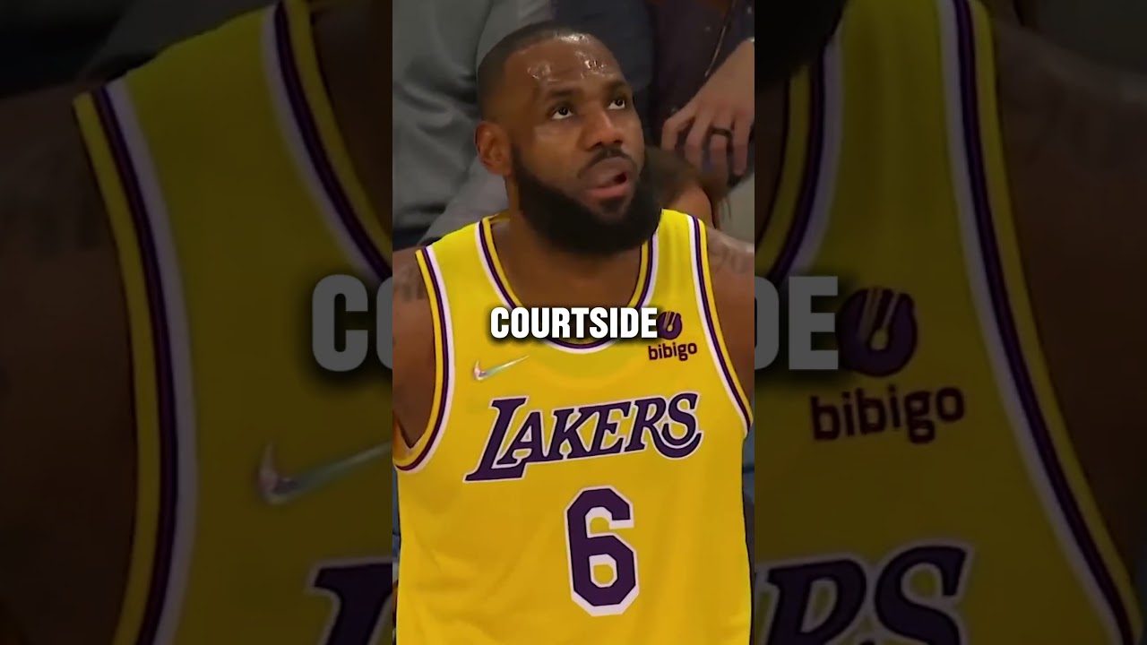 Lebron shot his shot at Jennifer Lopez on live tv #shorts #nba