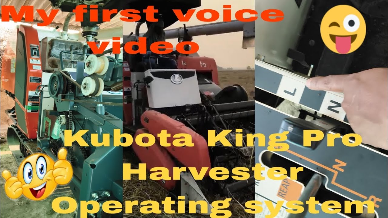Kubota King Pro Harvester Opareting System #farming 