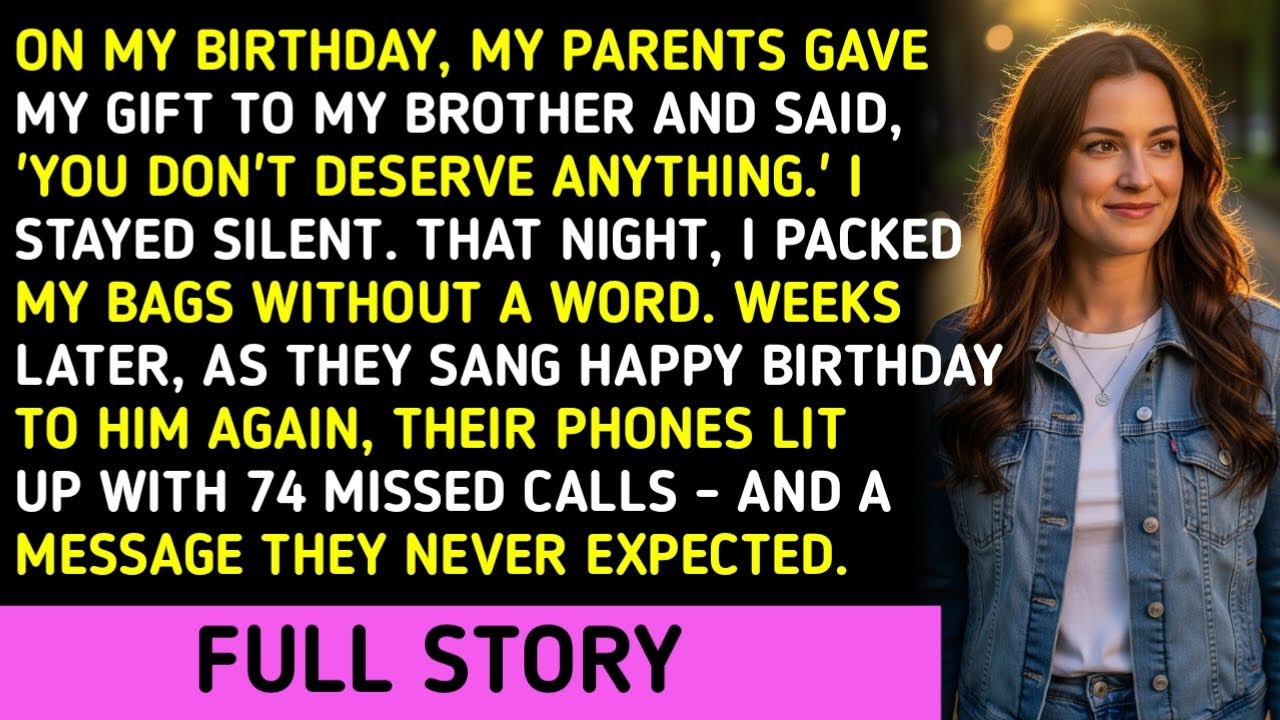 On My Birthday, My Parents Gave My Gift To My Brother And Said, 'You Don't Deserve Anything.' I Stay