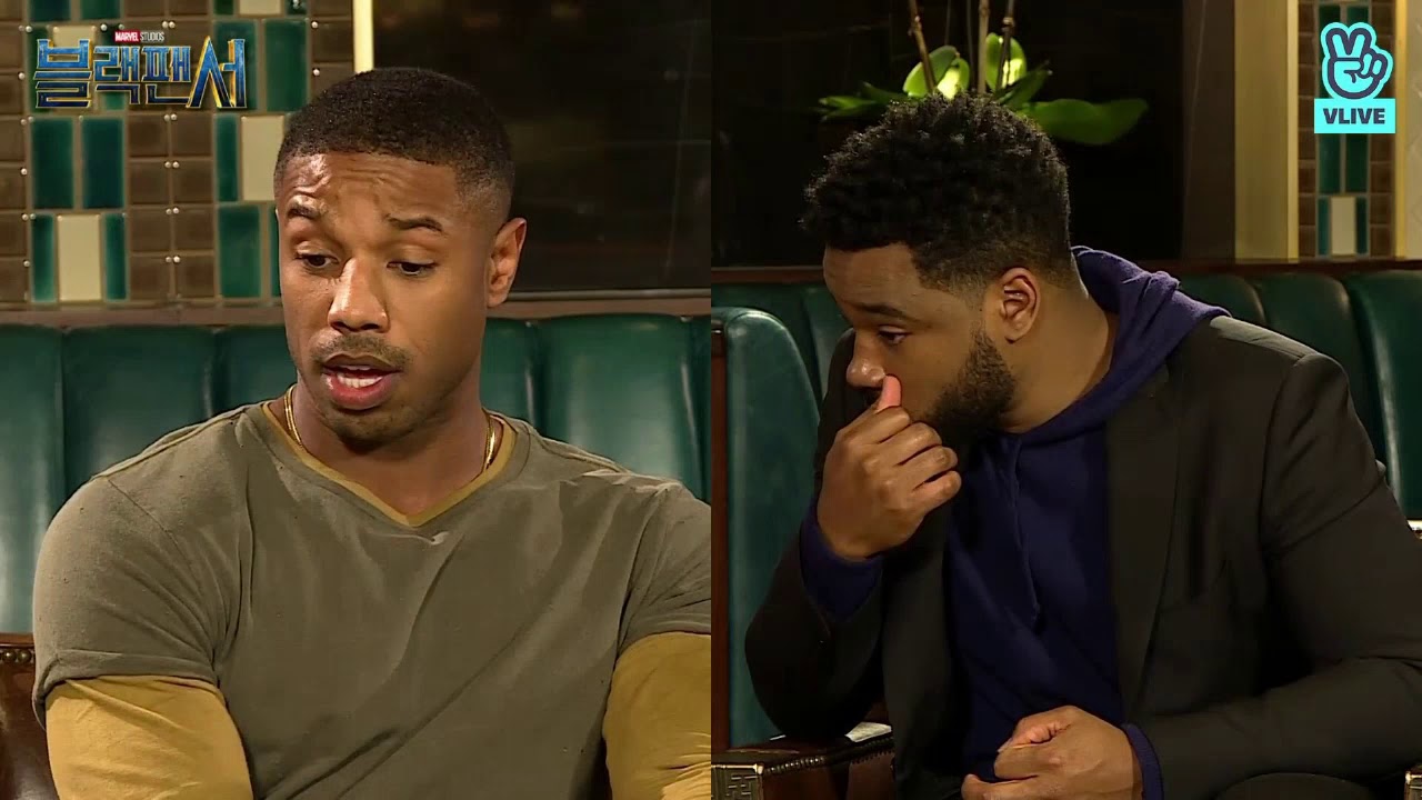 Black Panther Cast Interview In South Korea (V live Movie Talk)