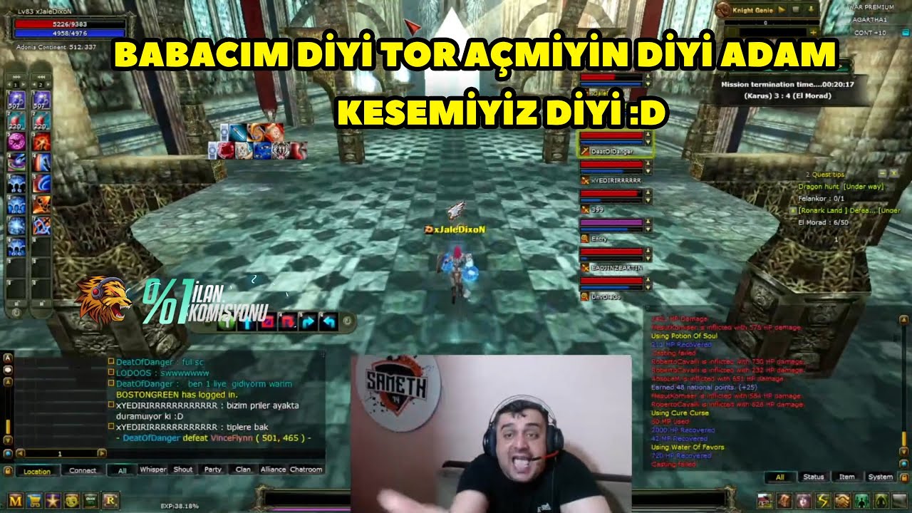 Sameth_74 - (Agartha) Serverinde JR'de Pkya Kalıyor :D Bakın Neler Oluyor ! Knight Online