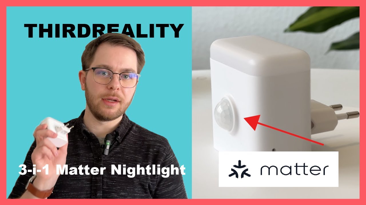 Matter 3-i-1 nightlight med motionsensor fra ThirdReality