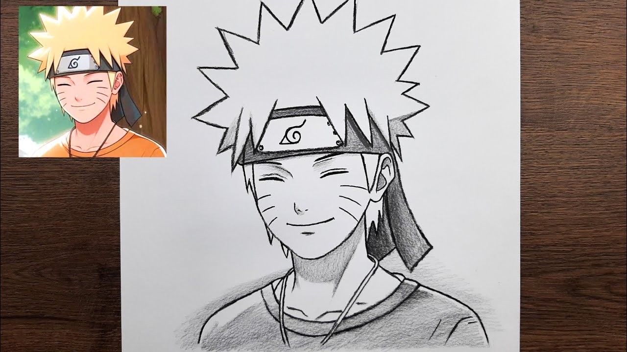 How to draw Naruto, easy step by step anime drawing tutorial