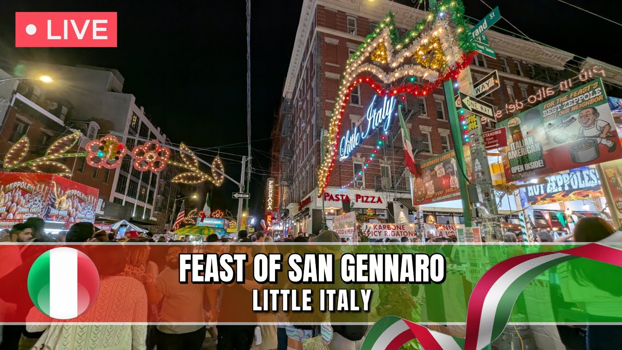 🔴 NYC LIVE | 2025 Feast of San Gennaro & Grand Procession 🇮🇹