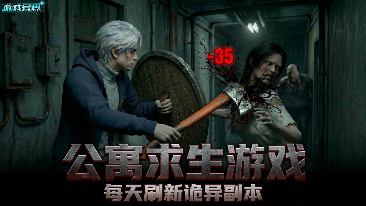 在这个游戏里白天搜物资，当夜幕降临会有各种诡谲危险之物出现，必须躲在宿舍里才能生存，而我却意外混进了游戏管理群，可以窥探到各种有用情报…#漫画解说 #小说 #游戏异界 #系统流