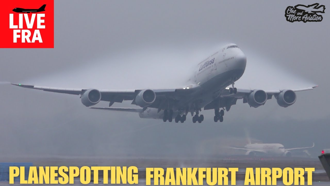 🔴Live Planespotting Frankfurt Airport Waterspray Action💦Shine the Light🔦BigJet TV | Lichthupe LH👨‍✈️