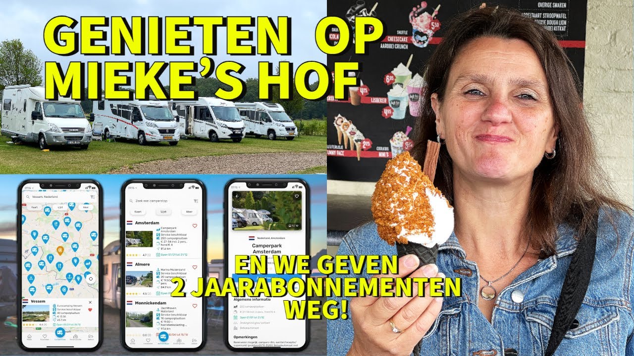 #262 Genieten op camperplaats Mieke's Hof en we geven 2 jaarabonnementen weg!