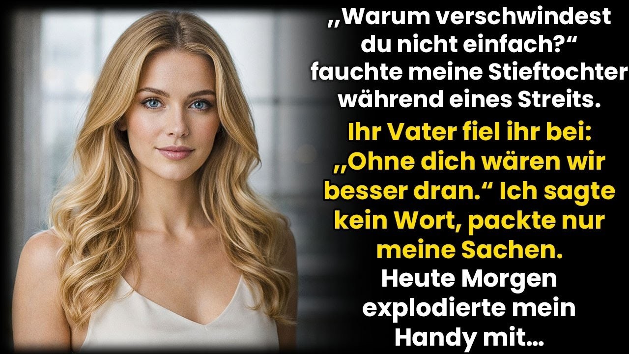 „Warum verschwindest du nicht einfach?“, fauchte meine Stieftochter – ihr Vater machte mit …
