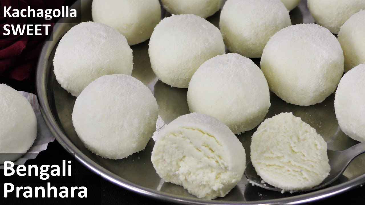 Kachagolla Recipe | बिना दूध बिना घी सिर्फ 3 चीज़ो से लजबाब मिठाई Bengali Pranhara Kachagolla Recipe