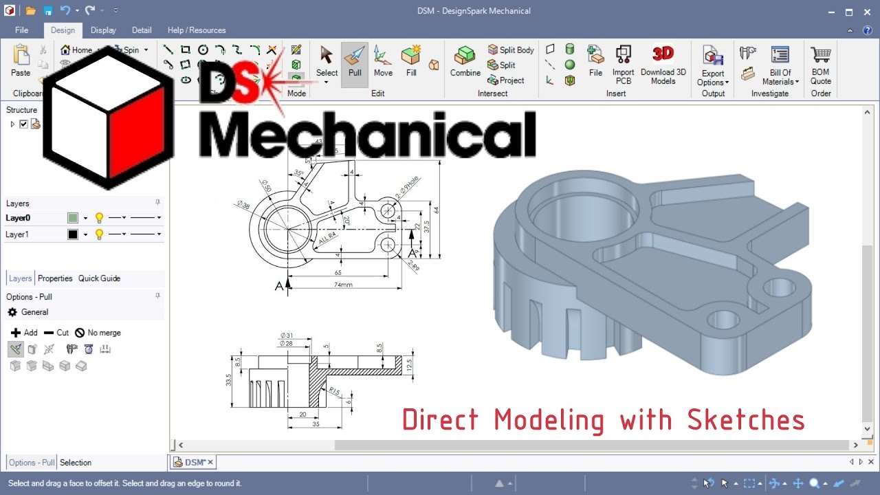 DesignSpark Mechanical #38 3D CAD EXERCISE #cadmoments #cad