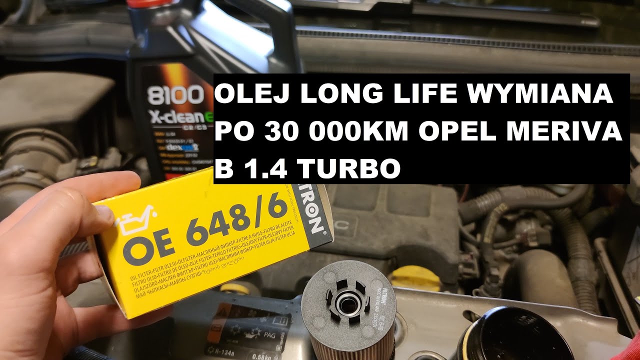 Wymiana oleju silnikowego po 30 000km Opel Meriva B 1.4 Turbo longlife - najazdy samochodowe