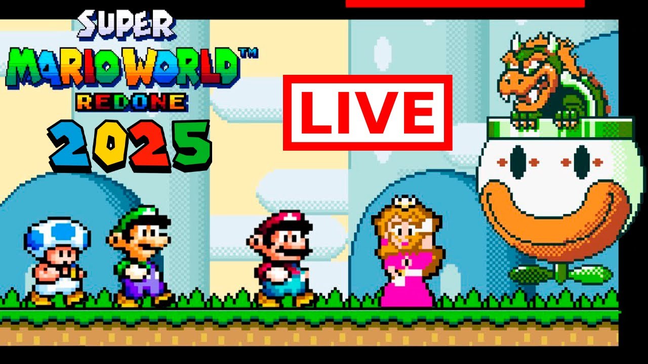 🔴[ LIVE SHORTS ] Super Mario World Redone 2025 40 Years of Mario Edition 100%