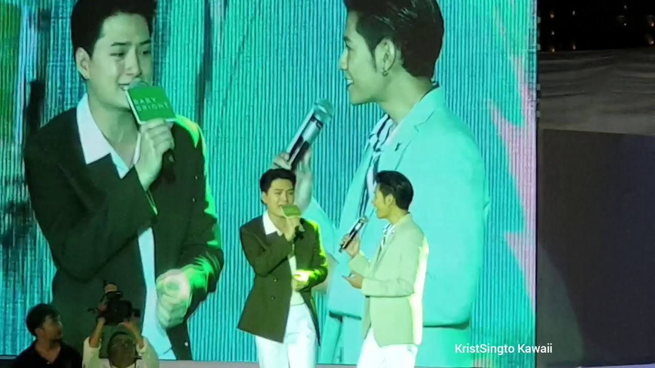 Krist&Singto - เธอโดนใจ งาน BabyBrightColorsOfNature @ ICONSIAM 14/08/19