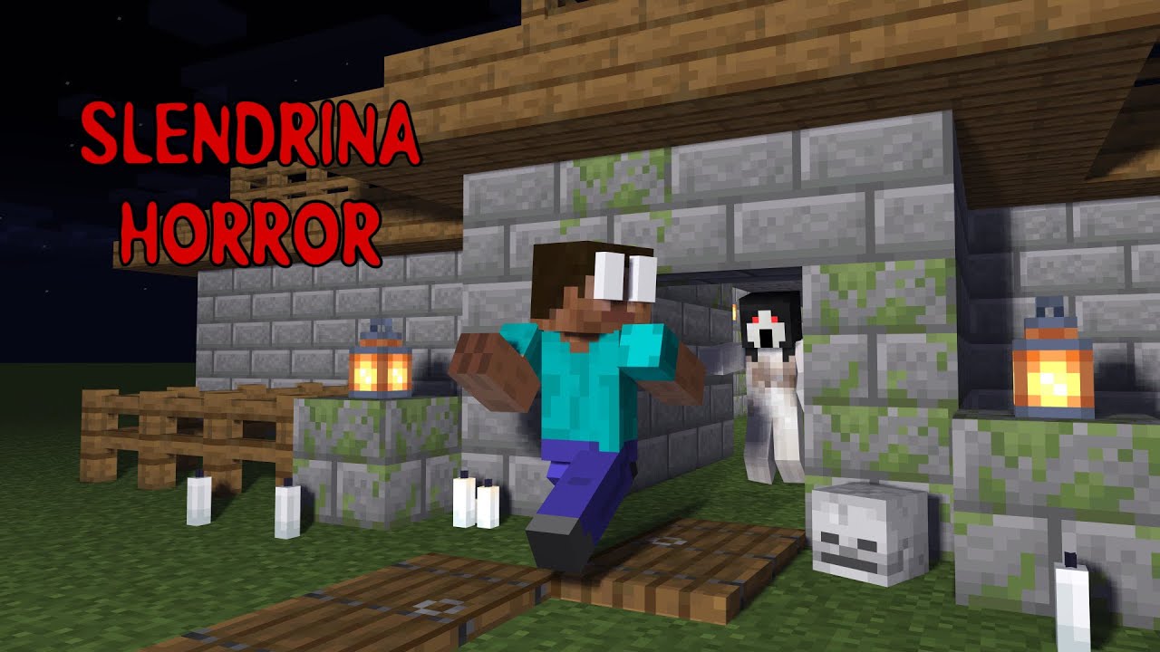 ESCAPE FROM SLENDRINA - horror minecraft animation