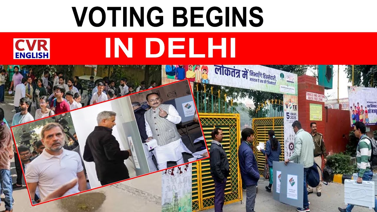 Voting Begins On 70 Seats For Delhi Assembly Election 2025 | BJP & Congress Aim For Revival|CVR