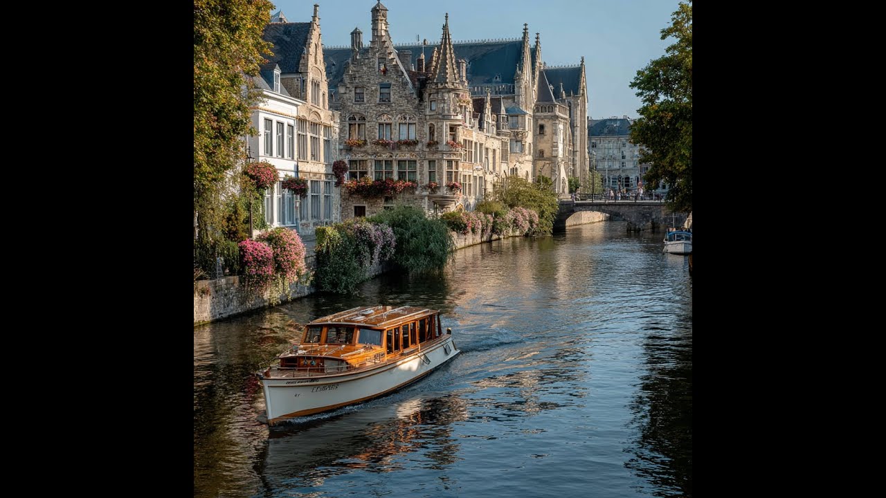 #Le long de la Lys &agrave; Gand#Along the river Lys in Ghent