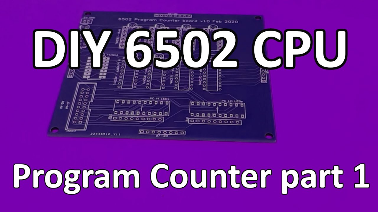 Program Counter for DIY 6502 project