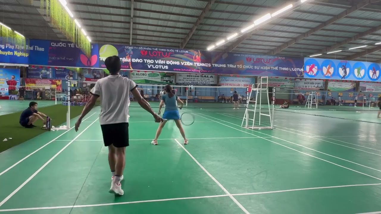 Câu lạc bộ Cầu Lông DAT Group | Toán - Thương vs Thầy Trí - Trang | tại Sân Cầu Ngọc Anh HCM P2