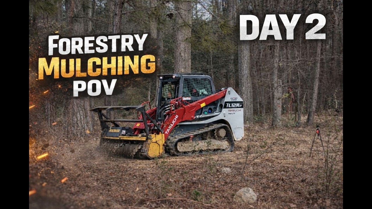 Day 2 of This Forestry Mulching Job - Satisfying