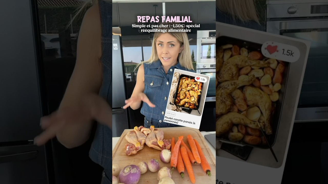 Id&eacute;e de repas familial petit budget (1,44&euro;/ perso) r&eacute;&eacute;quilibrage alimentaire - partie 1