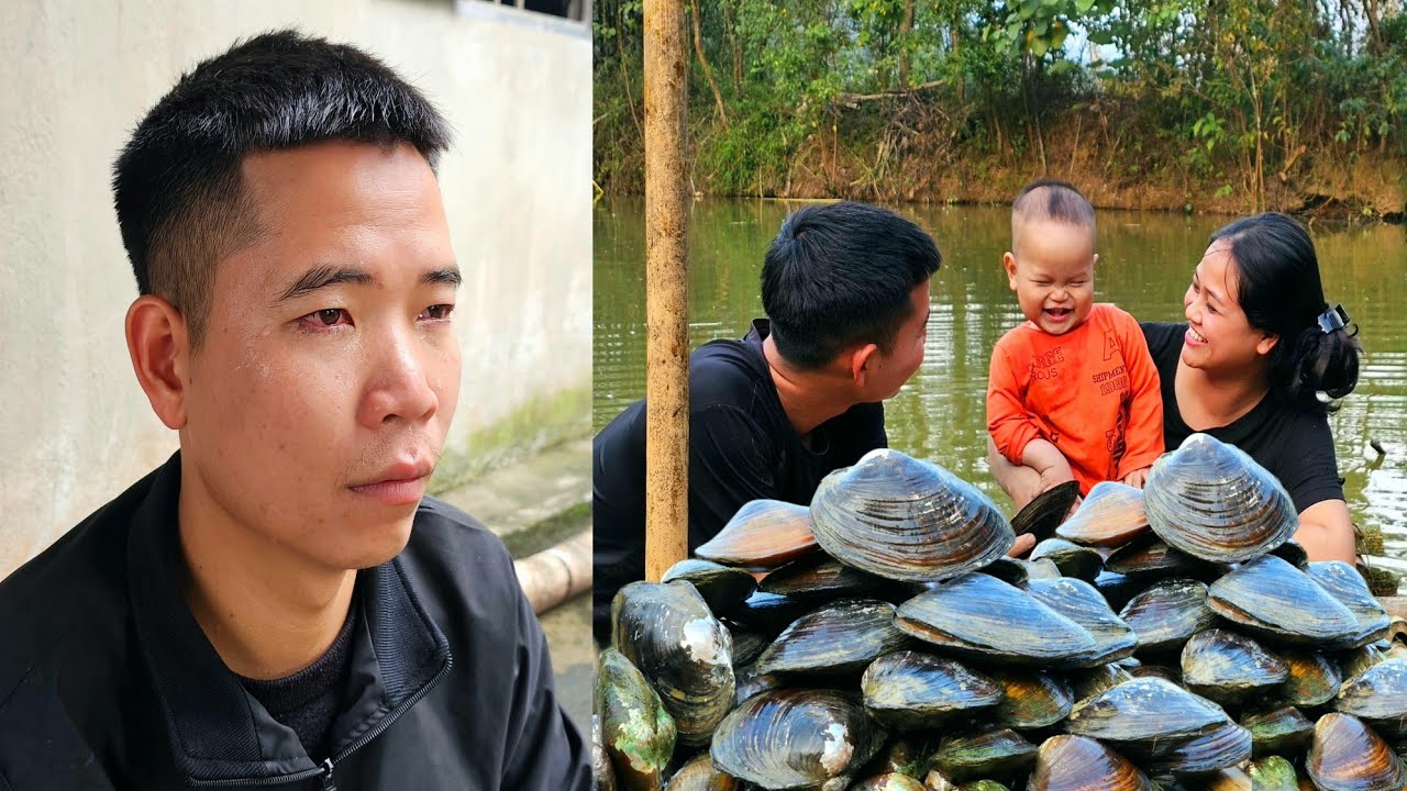 My family - caught the son from the pond and sold it -  Family life