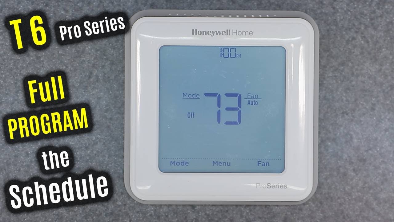 Программирование на 7 дней | HONEYWELL Home T6 Pro | Следование графику и заданным значениям | Wi...