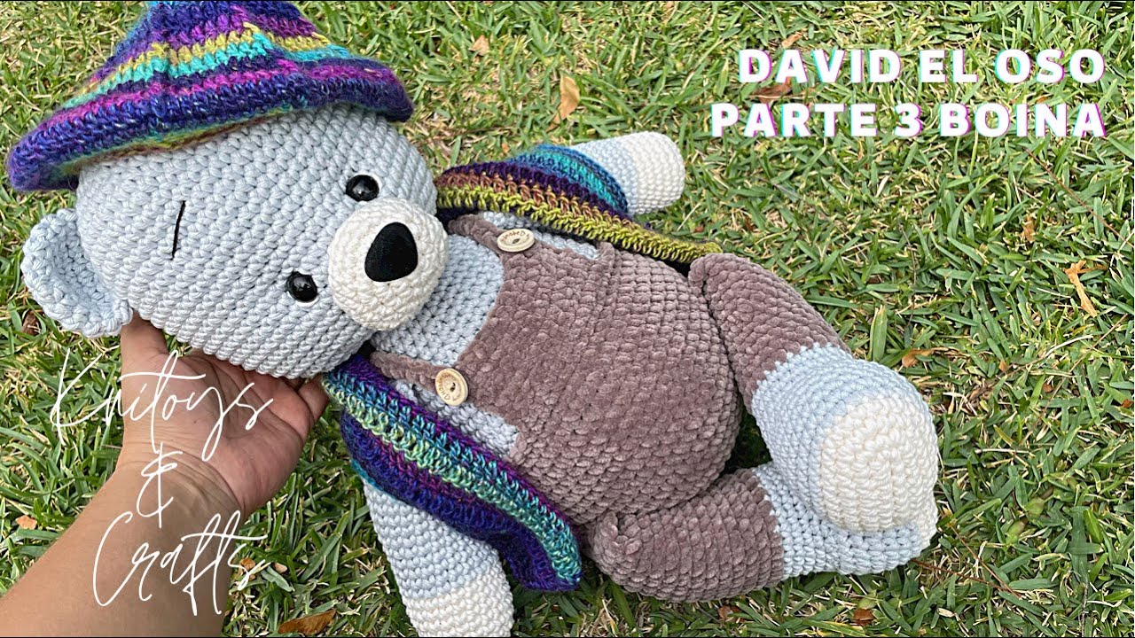 Amigurumi Oso David a crochet - Parte 3 Cómo tejer la boina
