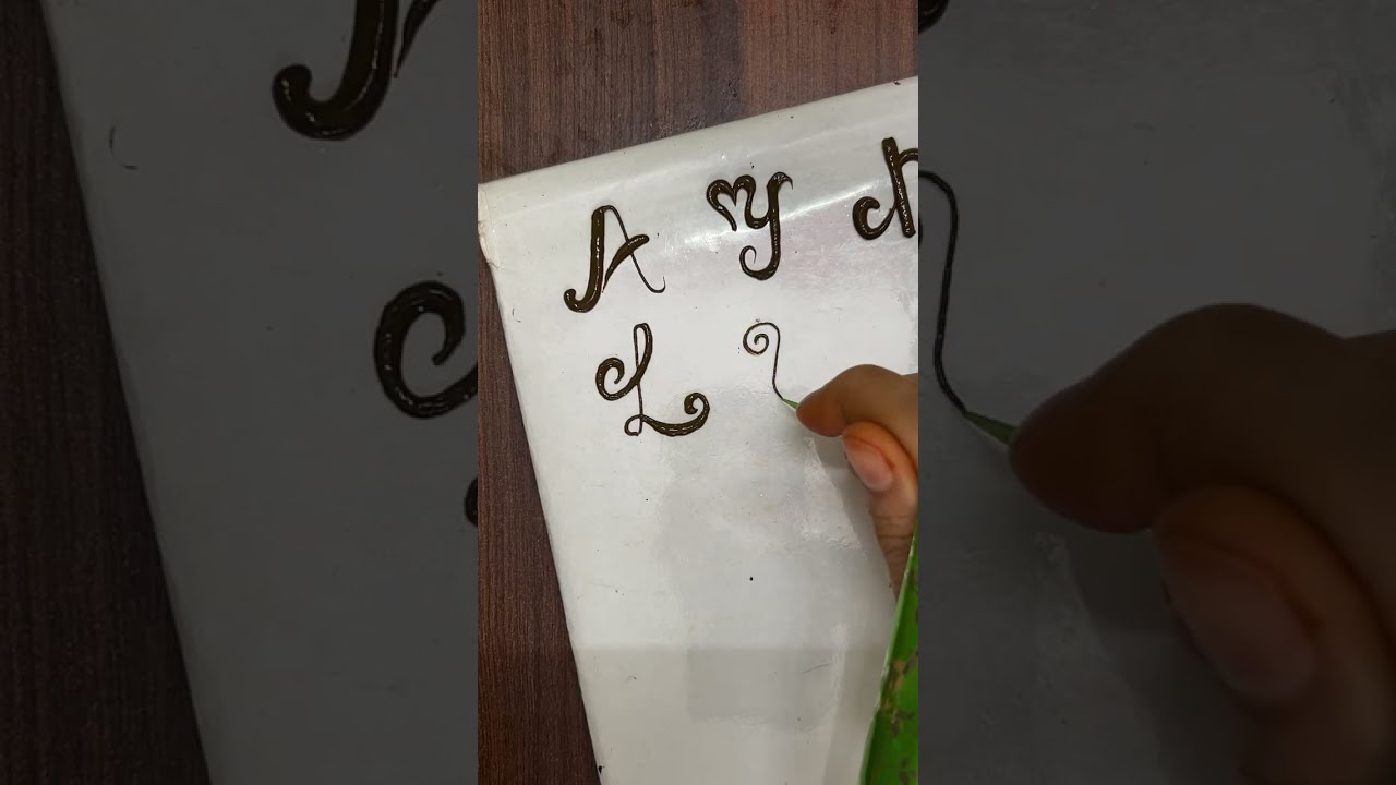 Mehandi Live Class Letters | Tanisha Mehandi Tutorial