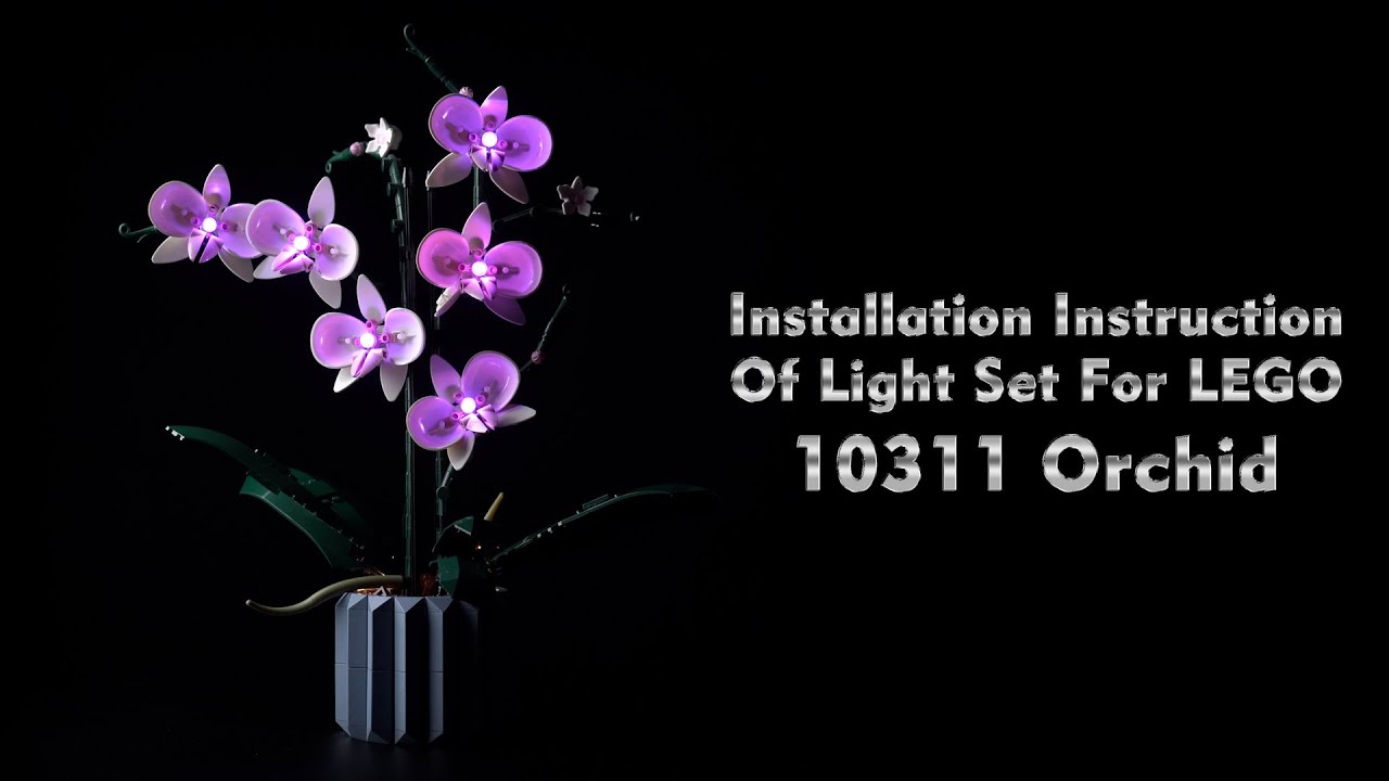 Installation Instruction Of Light Set For LEGO 10311 Orchid.
