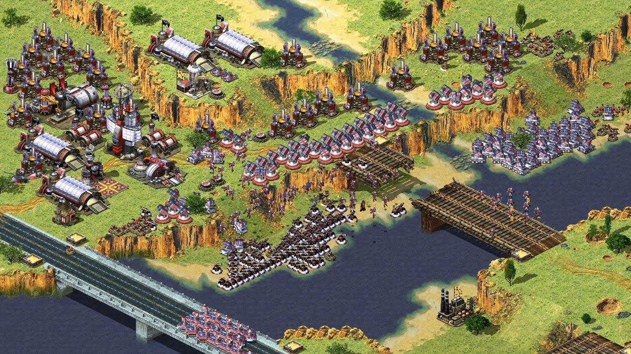 Red Alert 2 | Extra Hard Ai | 7 Vs 1 | Fields Of Gold Map
