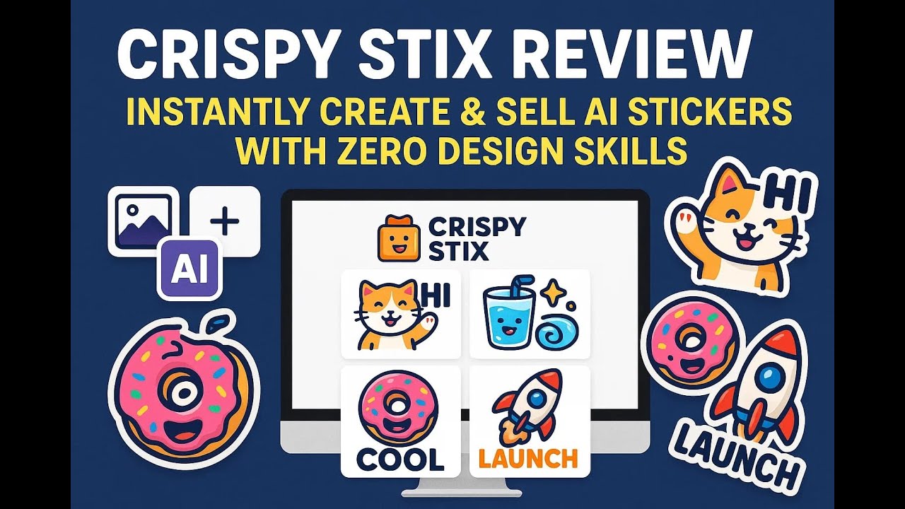 ✨ Create & Sell Stunning AI Stickers — No Design Skills Needed with Crispy Stix