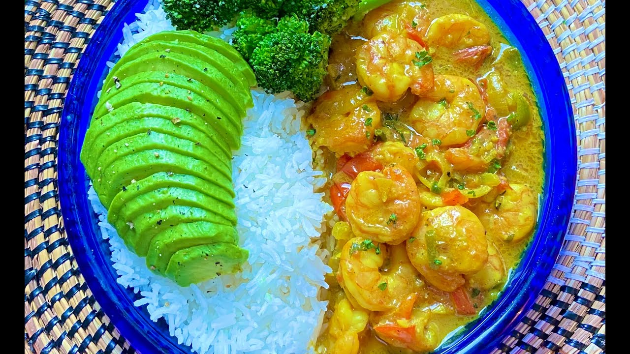 COCONUT CURRY SHRIMP || CREVETTES AU CURRY ET AU LAIT DE COCO 🍤🥥  (cliquer sur (CC) pour français)
