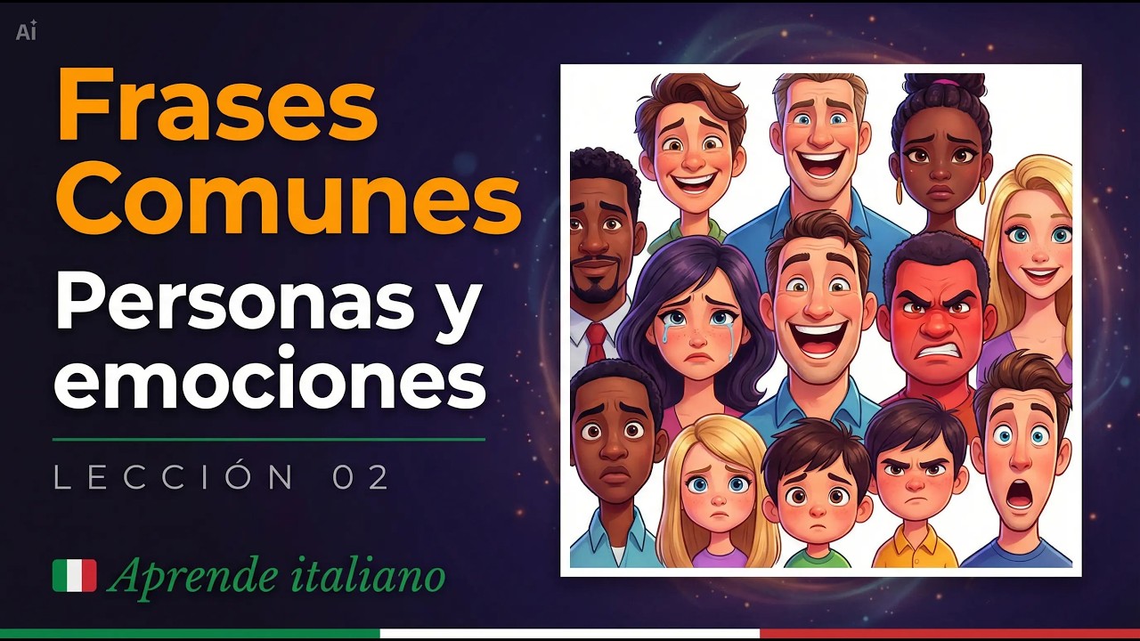 Lección 2: Personas, relaciones, emociones y eventos de la vida - Aprende italiano