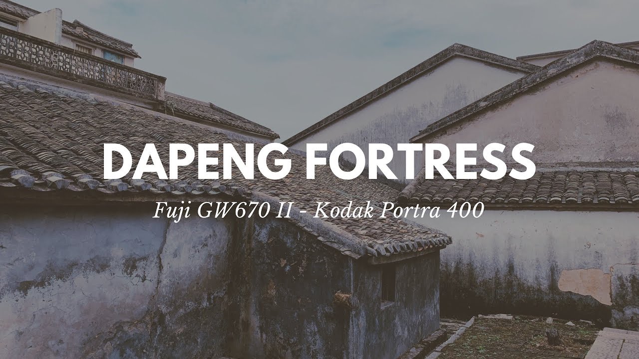 Visiting Dapeng Fortress - Fuji GW670 / Portra 400