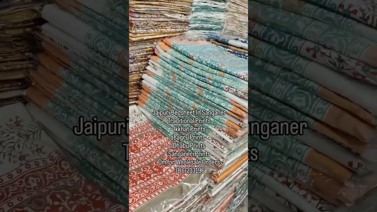 Jaipuri Bedsheets Manufacturer in Jaipur | Wholesale Bedsheets Only | Shop in Sanganer