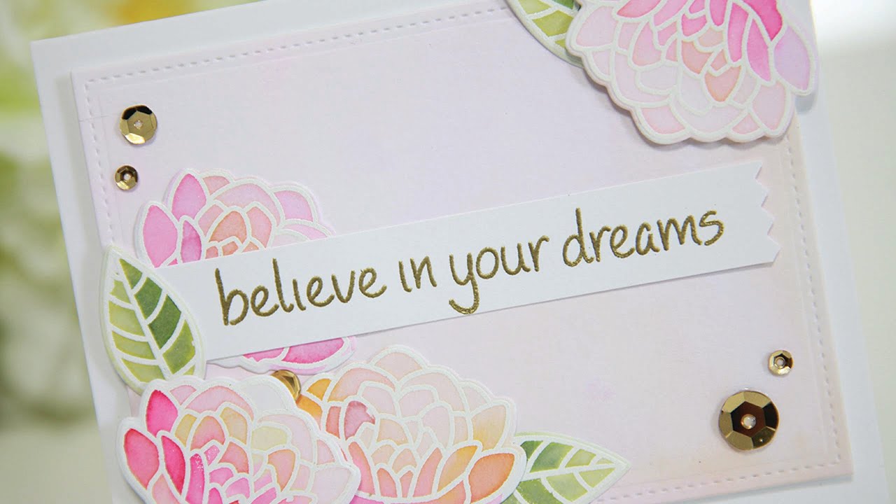 how to watercolor with Distress Inks