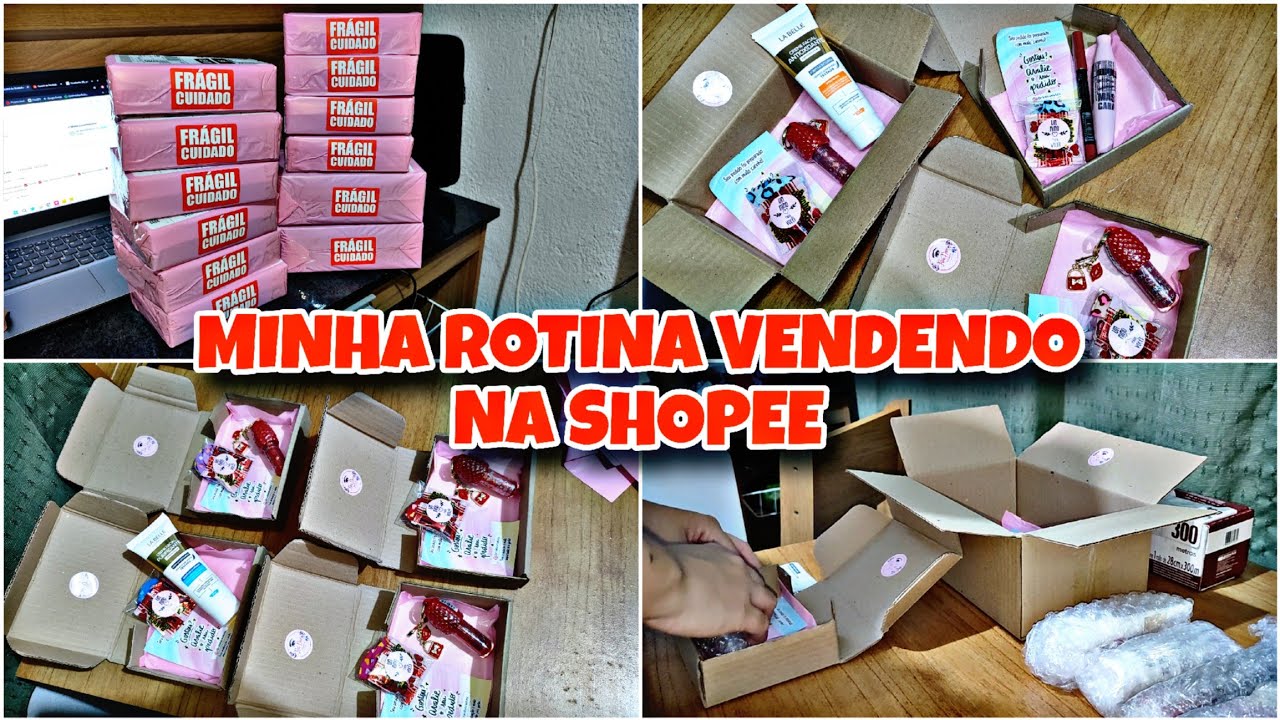 ROTINA DE VENDAS NA MINHA LOJA NA SHOPEE/ COMO EMBALO OS PEDIDOS 💖✨