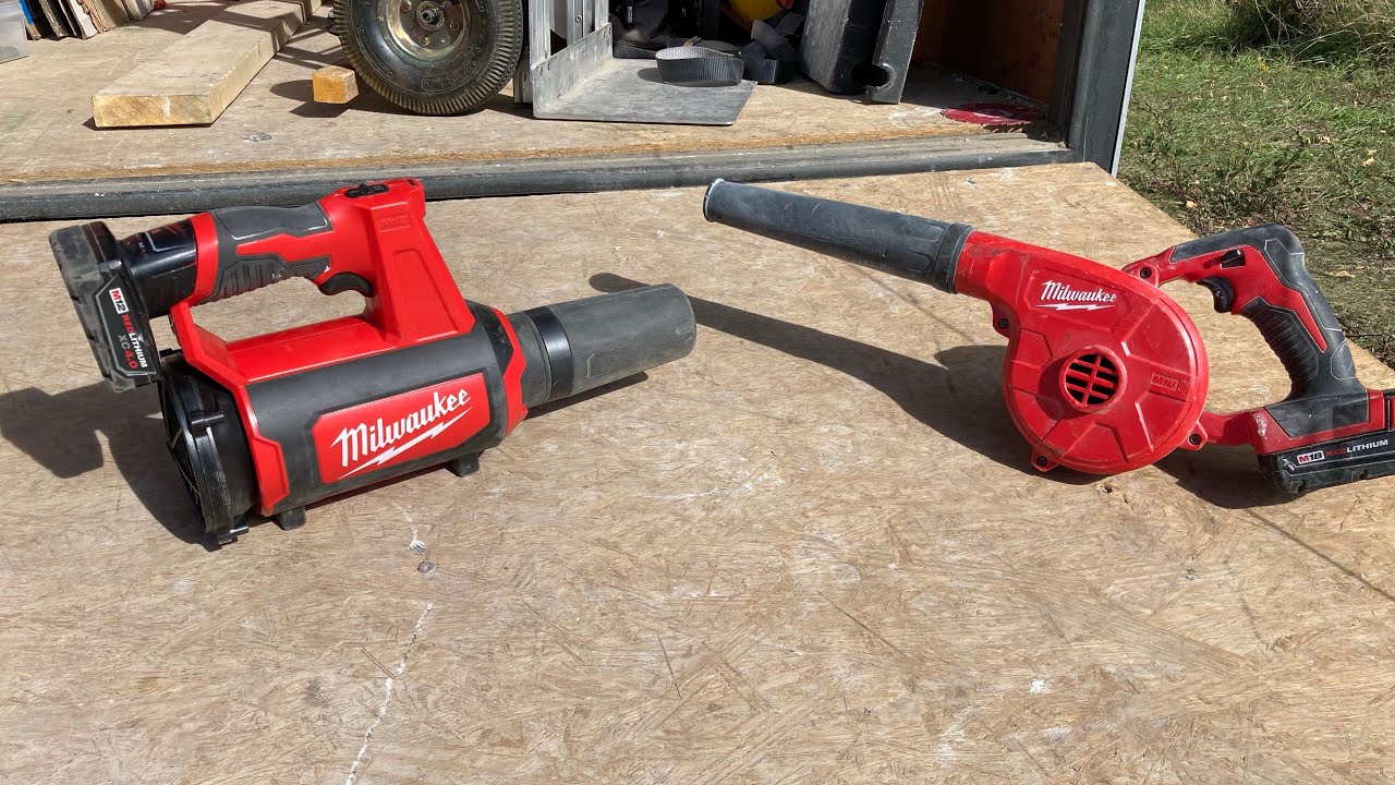Milwaukee M12 spot blower vs m18 comparison